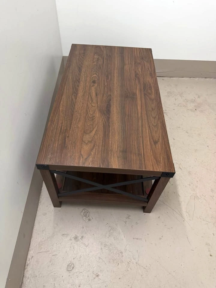 Wood coffee table