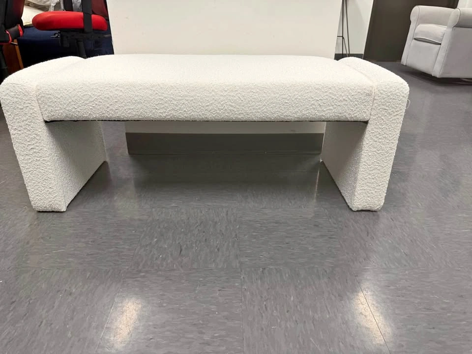 End of bed bench modern fabric