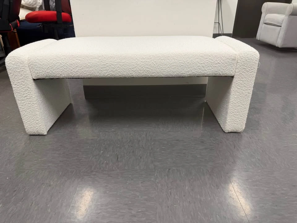 End of bed bench modern fabric - photo 5