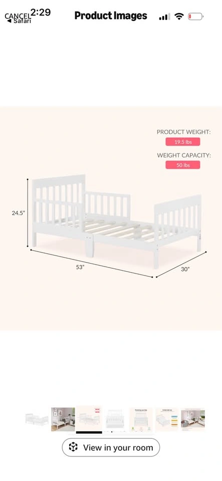 Toddler Bed Frame - photo 3