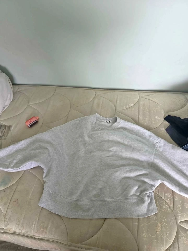 Garage Grey Cropped Sweater