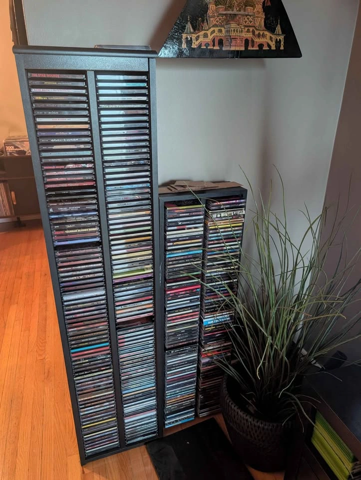 Black CD Storage Tower - photo 2