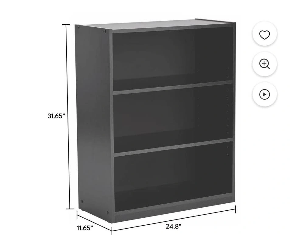 Black Bookcase and Storage Cabinet Set - photo 3
