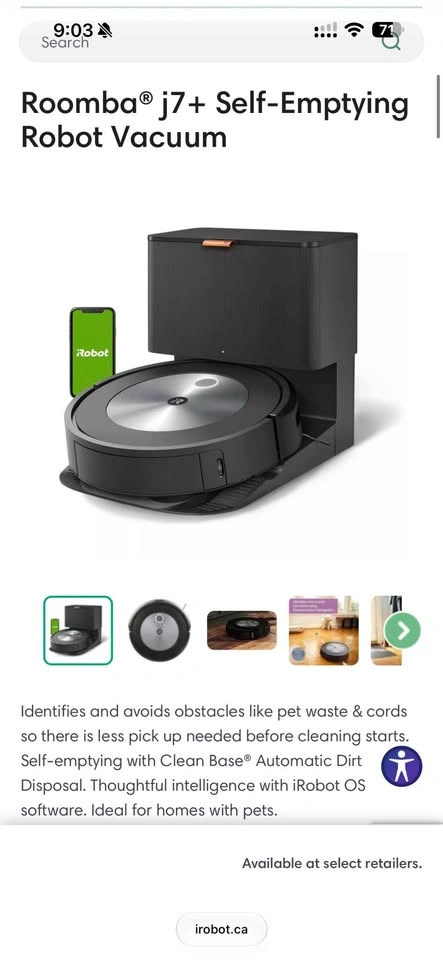 iRobot Roomba j7+ Self-Emptying Robot Vacuum - photo 2