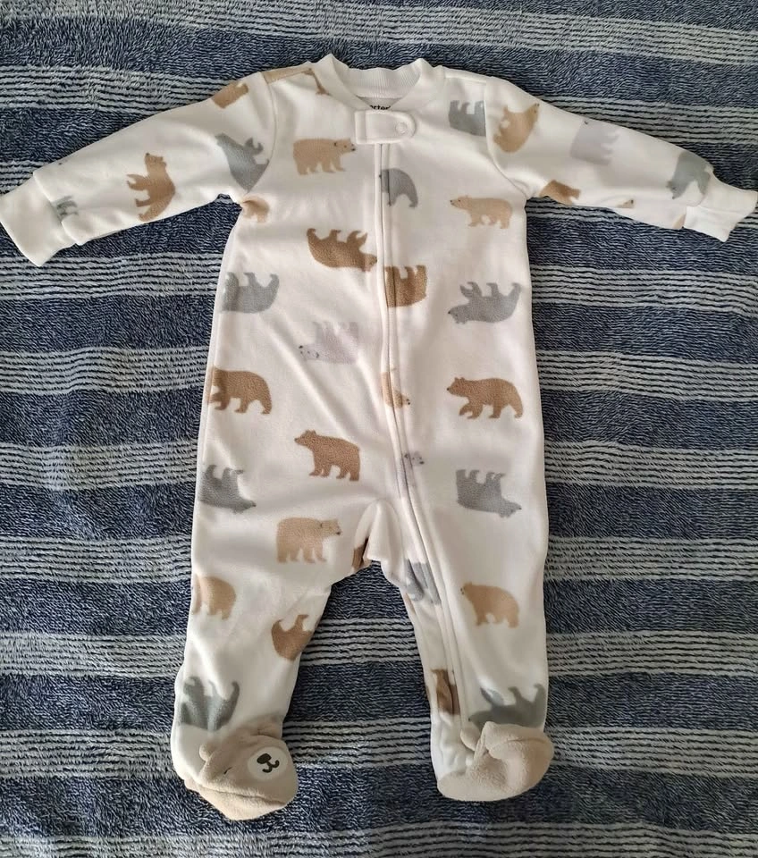 NEW Carter's fleece sleepers 6m - photo 4