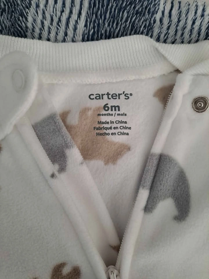 NEW Carter's fleece sleepers 6m - photo 5