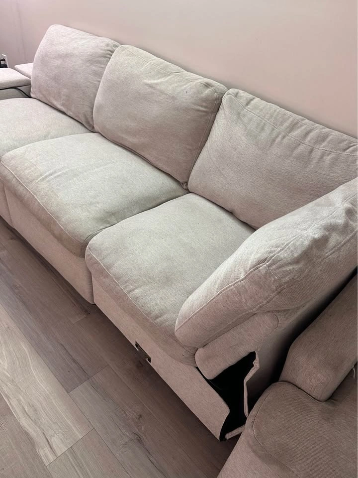 Sofa with a recliner for sale - $210 OBO and Free Lamp - photo 4