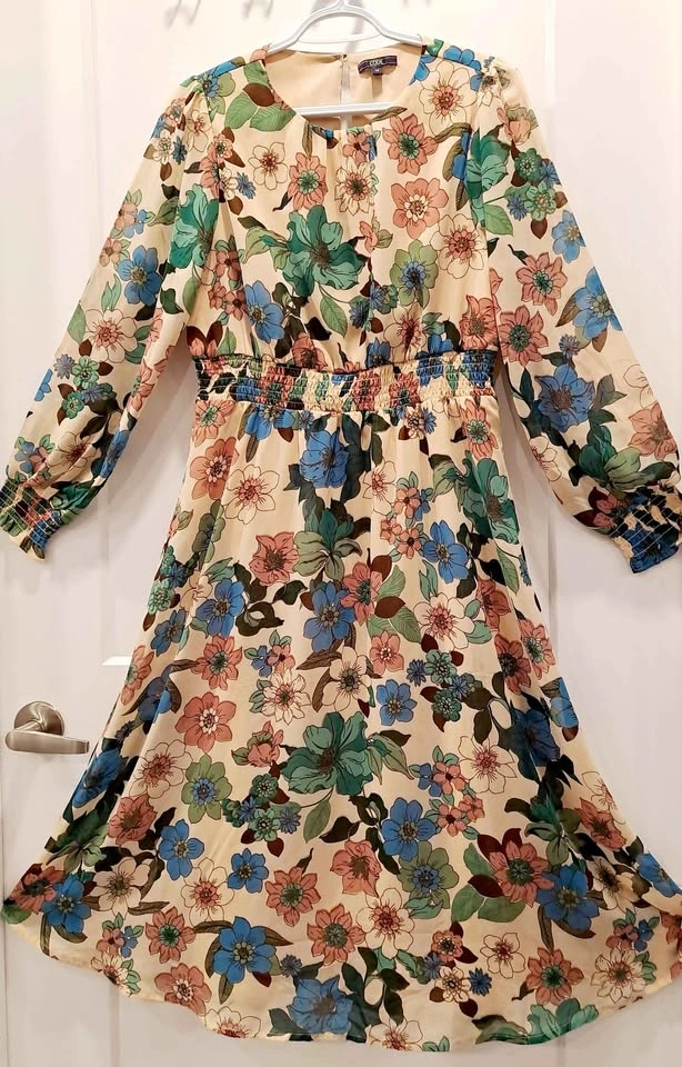 Women's floral A-line dress