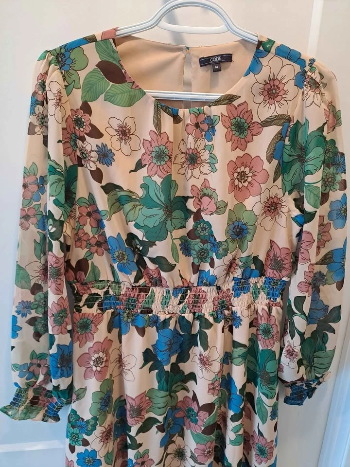 Women's floral A-line dress - photo 5