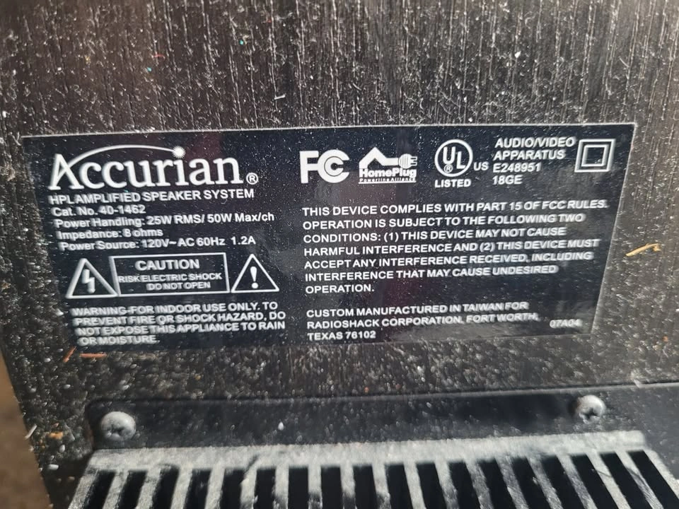 Accurian 40-1462 Speaker - photo 4