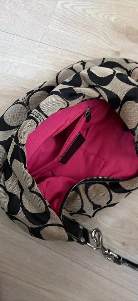 Coach Signature Hobo (khaki/black canvas C monogram) - photo 5