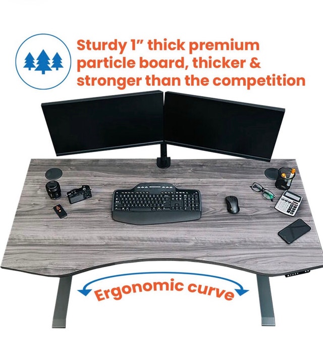 Brand New Motionwise 30"x60" Electric Sit-Stand Desk SDD60G - photo 2