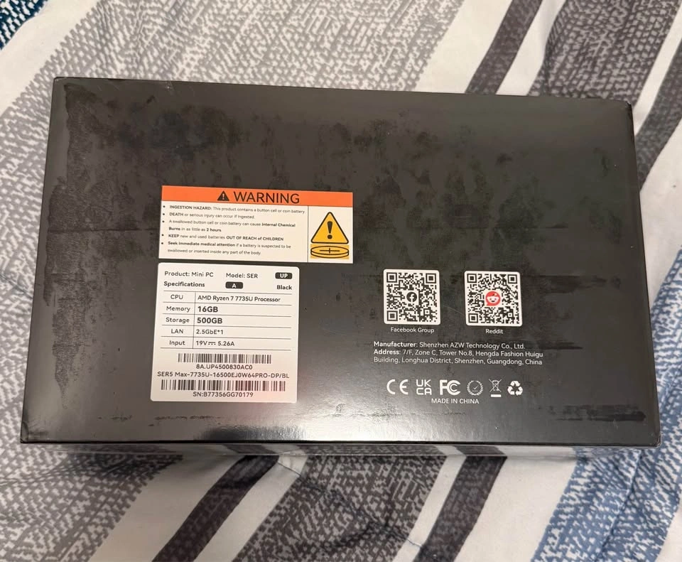 Brand New Sealed Beelink SER5 MAX Mini PC – Ryzen 7 7735U - photo 4