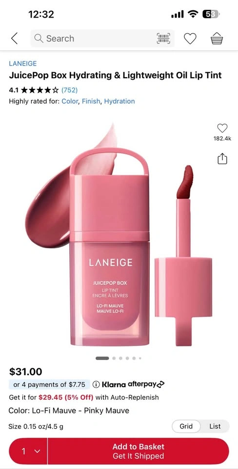 Laneige Juicepop Box Lip Tint - Lofi Mauve - photo 2