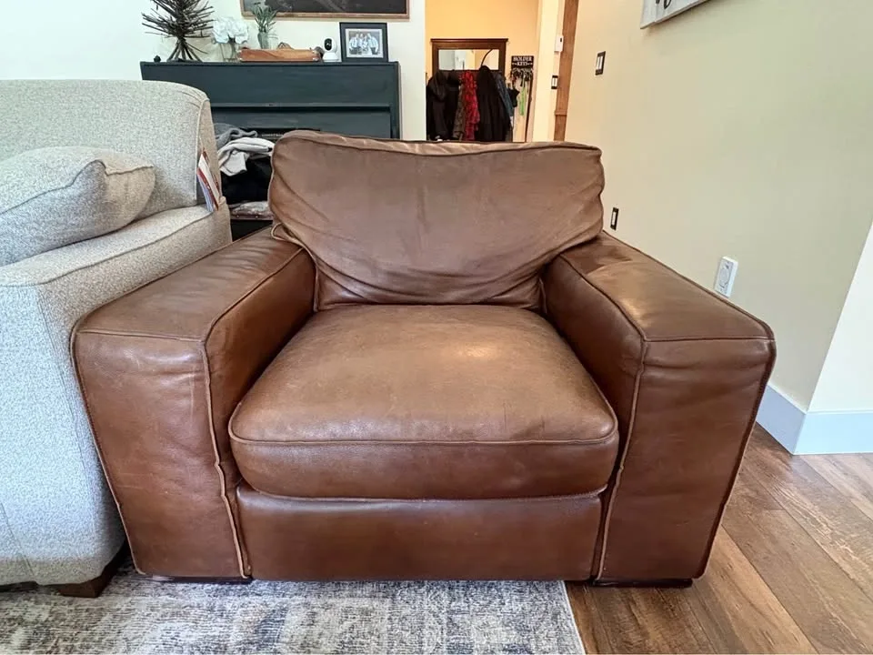 Natuzzi Leather Armchair