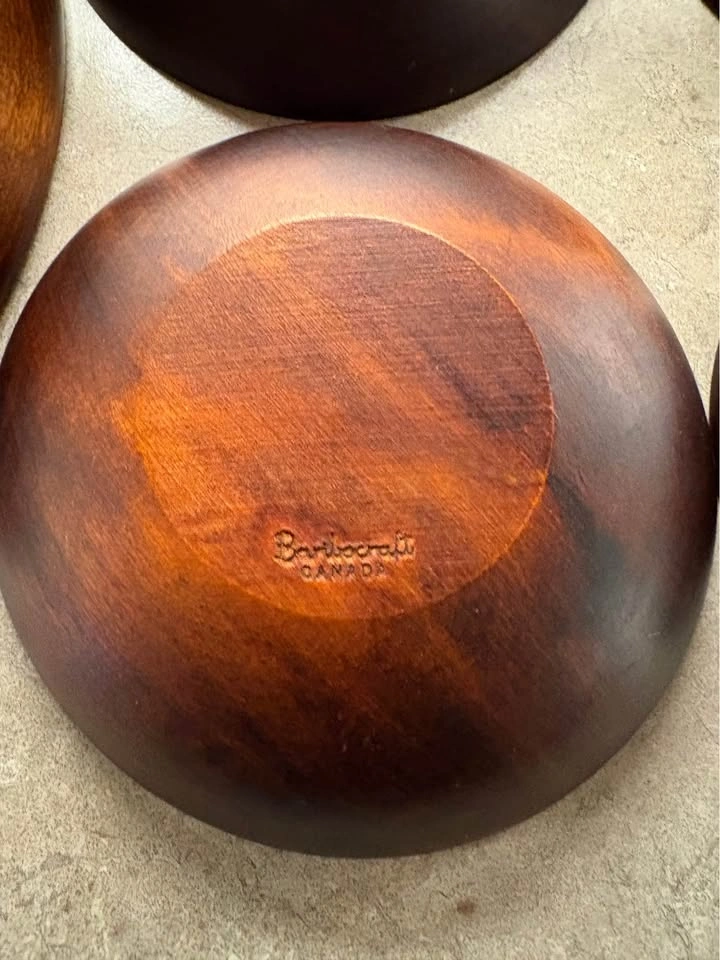 #3 Vintage 1960’s Baribocraft Canada Wooden Salad Bowl Set - photo 2