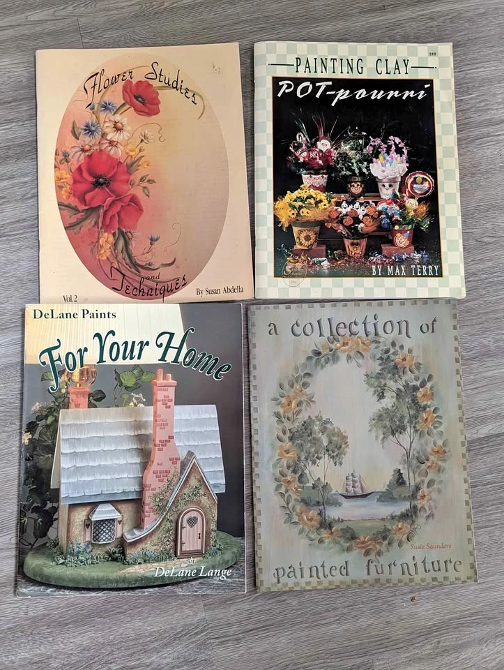 Lot of 11 Decorative Painting and Folk Art Instruction Books