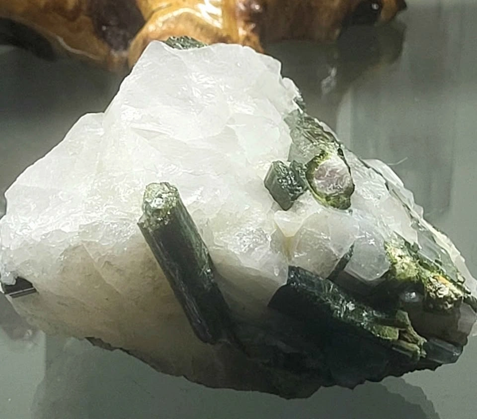 Green Tourmaline Crystal Specimen - photo 4