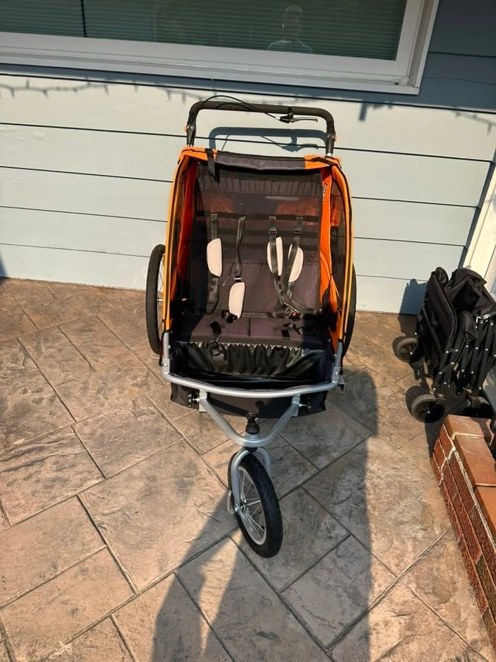 VEVOR Bike Trailer for Toddlers, Kids, Double Seat - photo 2