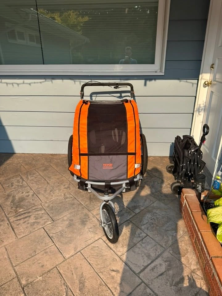 VEVOR Bike Trailer for Toddlers, Kids, Double Seat - photo 5