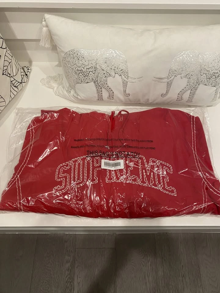 Rare Supreme Stitched Hoodie