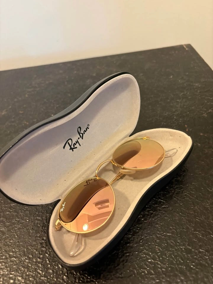 Ray-Ban Round Rose Gold Mirrored Sunglasses + Case - photo 3