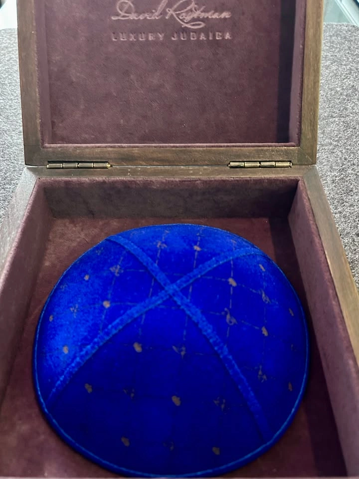Modern Kippah from David Roytman Luxury Judaica - photo 2