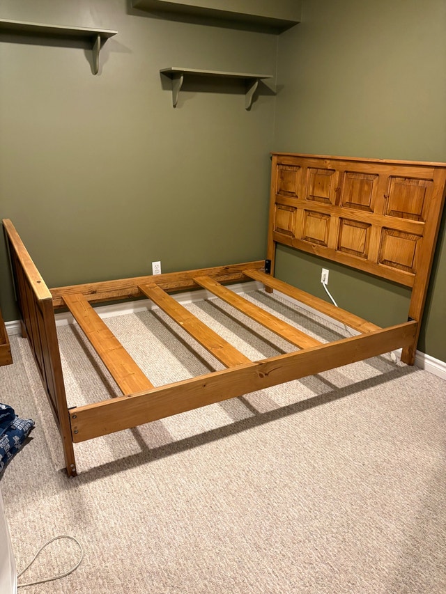 Solid Wood Queen Bed Frame