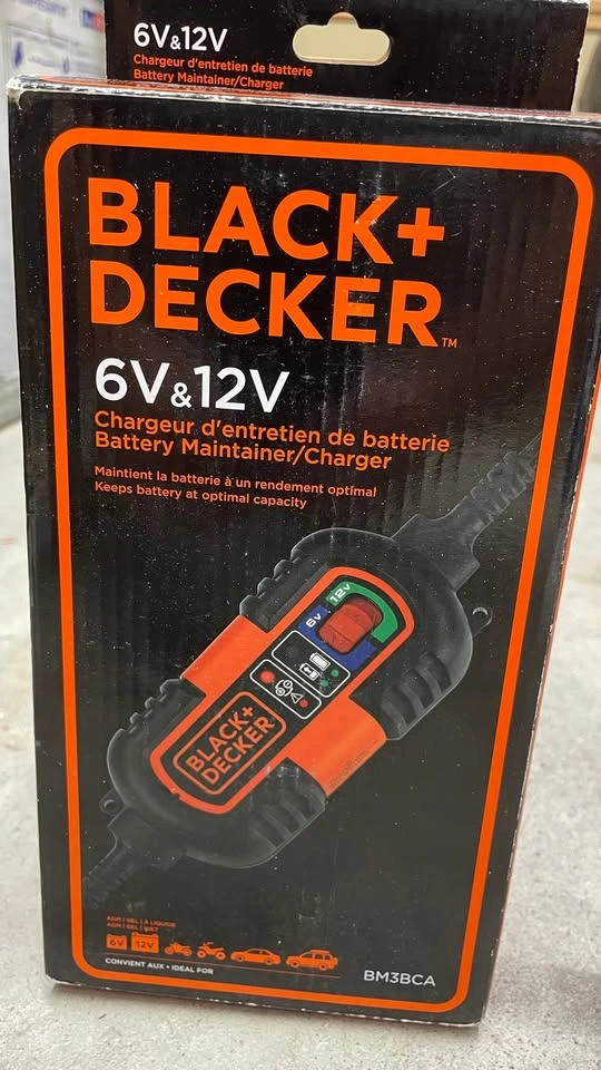 BLACK+DECKER BM3B 6V/12V Battery Charger/Maintainer