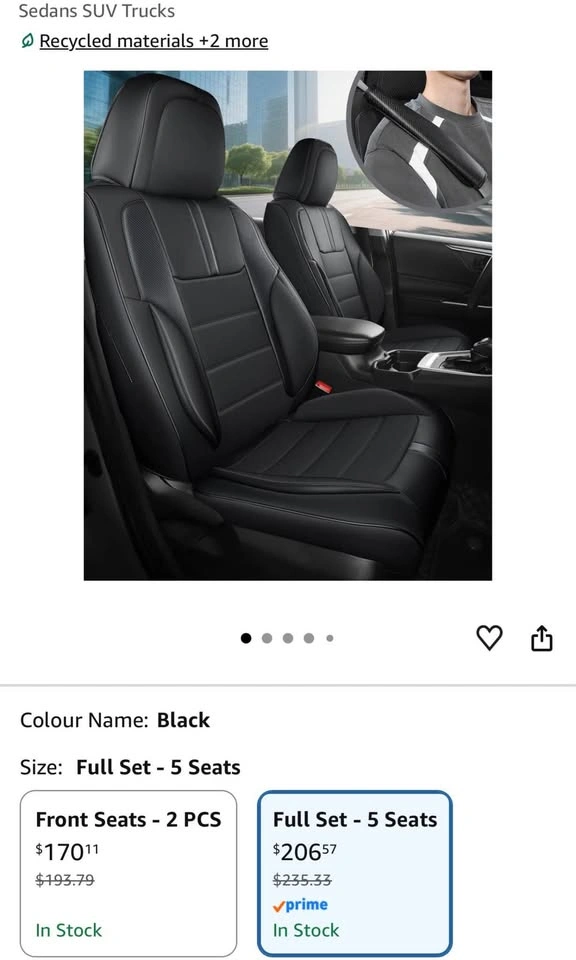 Leather Car Seat cover - photo 3