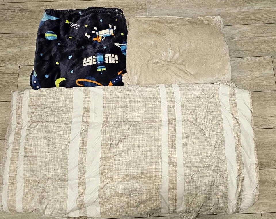 Striped Beige Comforter