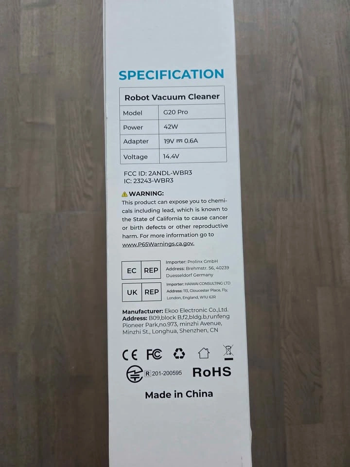 Honiture G20 Pro Robot Vacuum Cleaner - photo 3