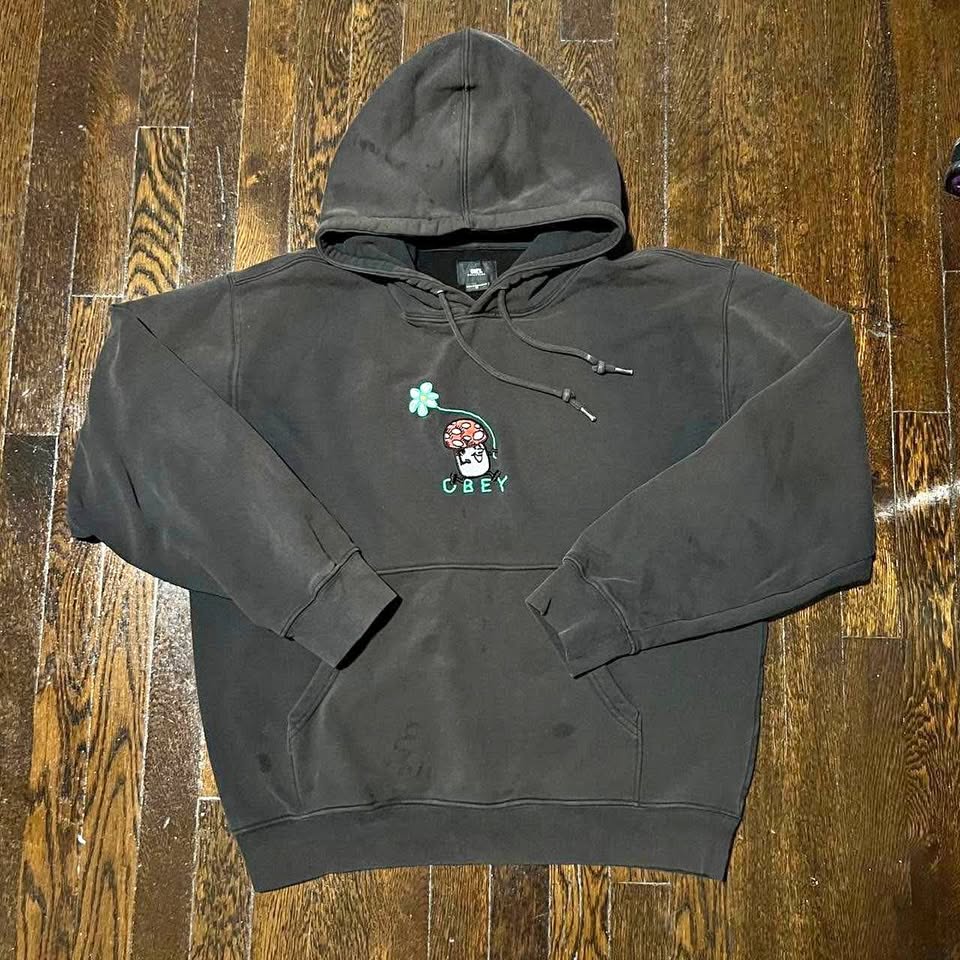 Obey Sunfaded Embroidered Hoodie