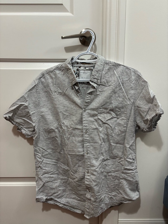 Denim & Flower Shirt - Size L - photo 2