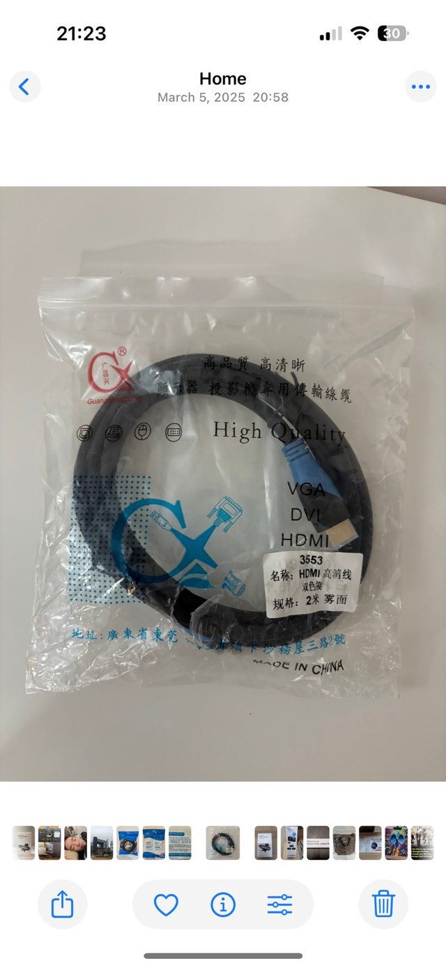 Bulk lot of HDMI Cable 2m (30pcs) - photo 2