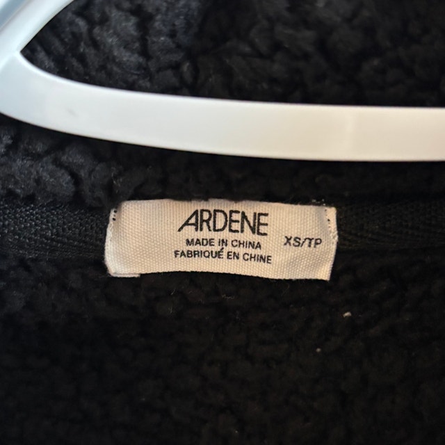 Ardene Black Sherpa Jacket - size XS - photo 2