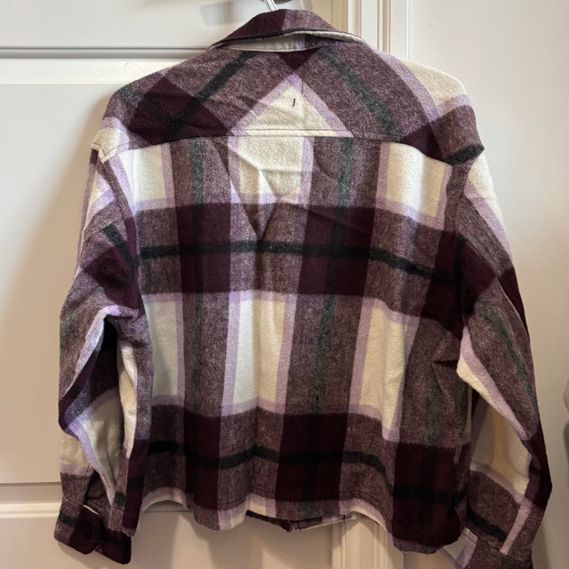 Zara Plaid Shirt Jacket - Size XS - photo 2