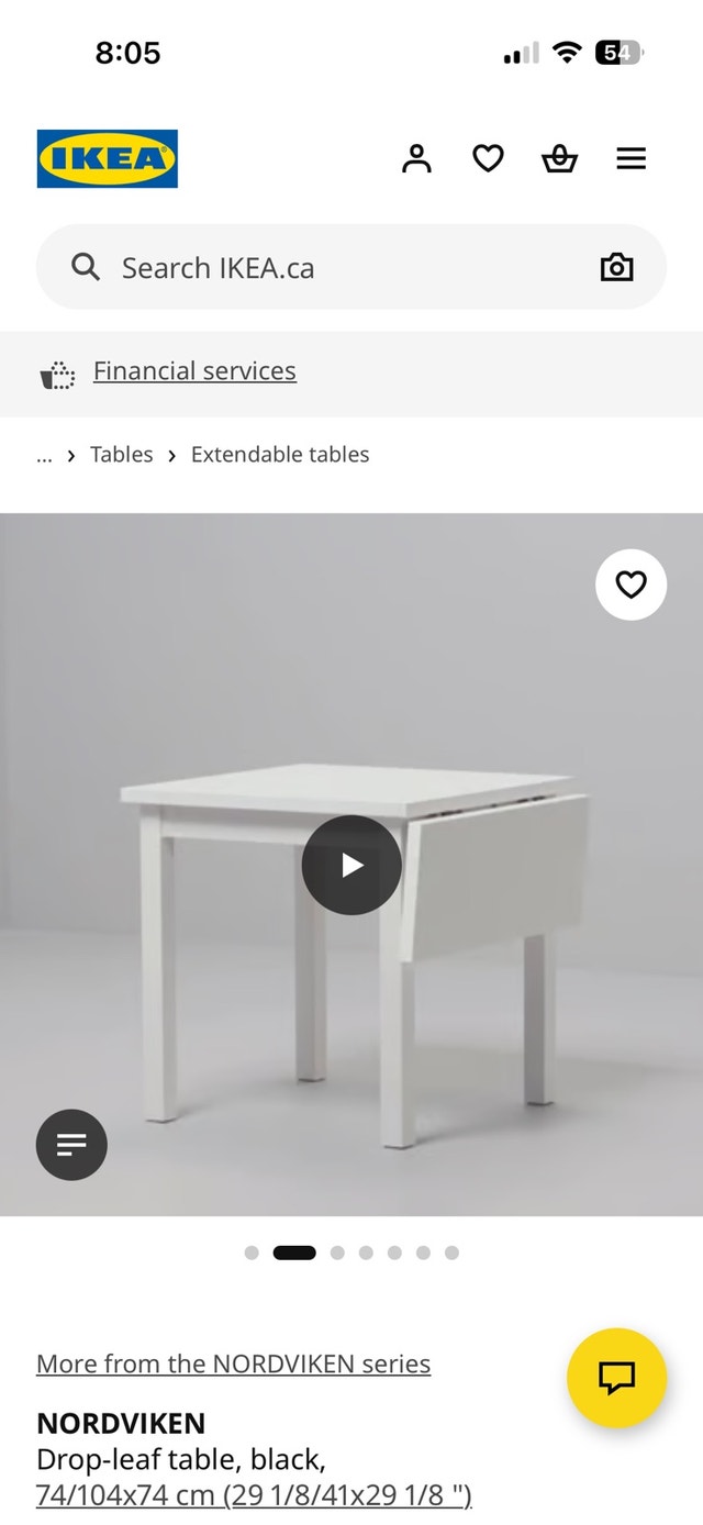 IKEA NORDVIKEN Drop-leaf table - photo 3