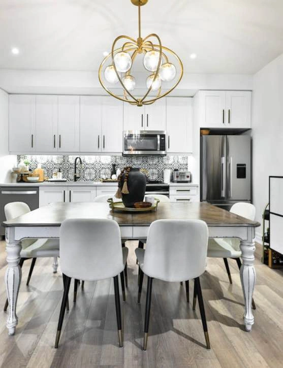 6 Velvet dining side chairs - photo 2