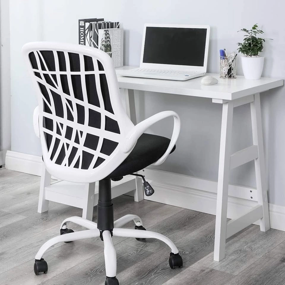 Writing Computer Desk Laptop Table White Trestle Home Office - photo 3