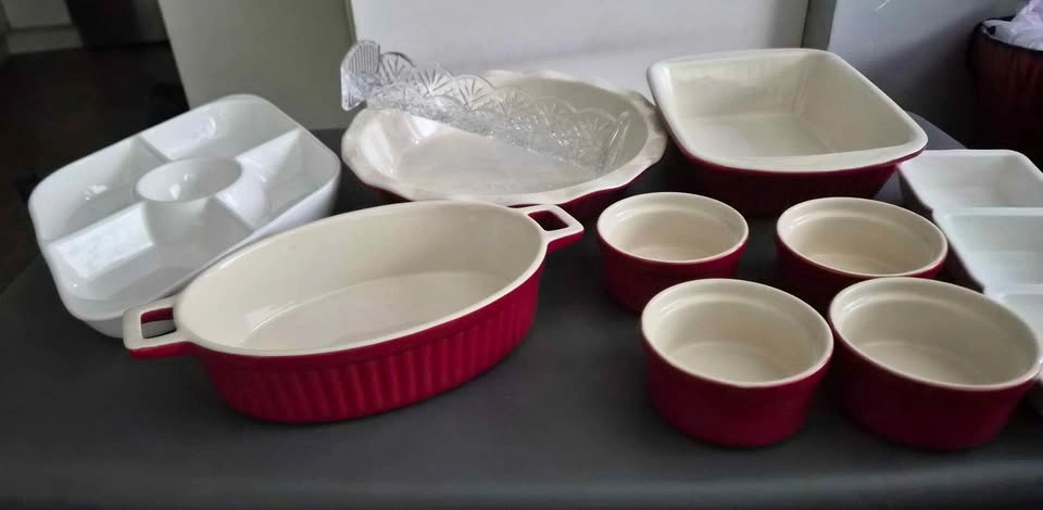 Assorted Ceramic Bakeware and Serving Dishes - photo 2
