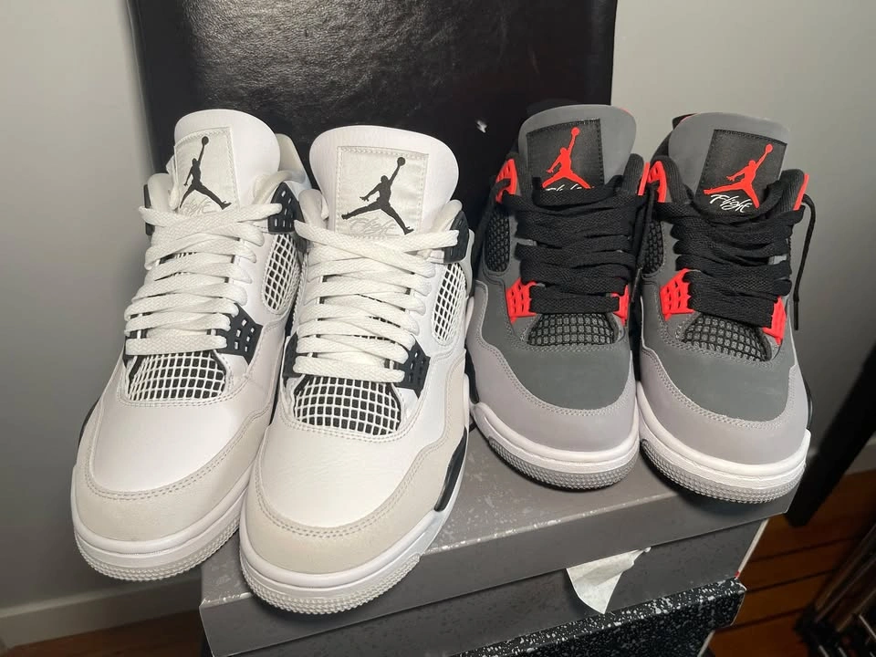 Jordan 4 Military Black and Infrareds - photo 2