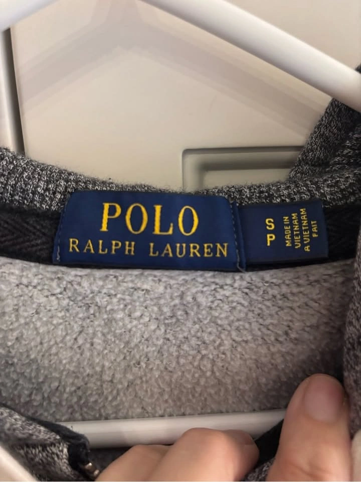 Polo by Ralph Lauren Men's Gray Zip Hoodie Sweatshirt small - photo 3