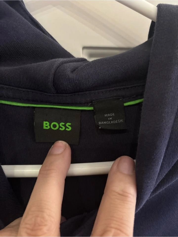 BOSS Men's Navy Hoodie Sweatshirt large - photo 3