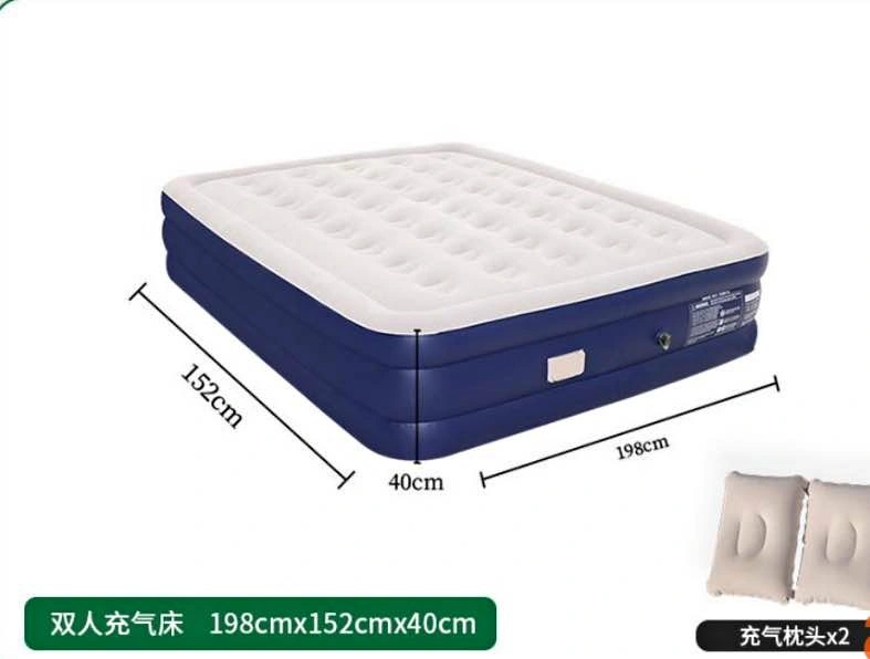Queen Size Inflatable Air Mattress with Pillows