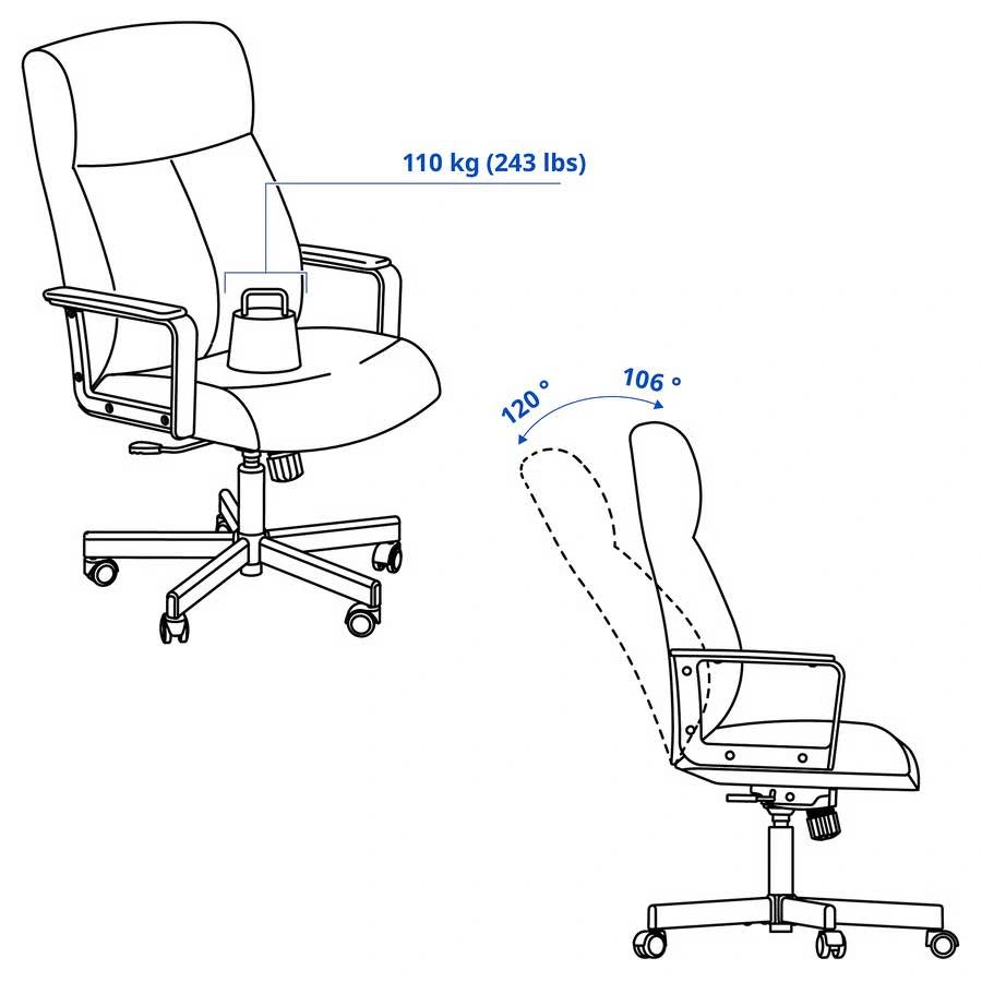 Moving Sale - IKEA MILLBERGET Office Chair - photo 3