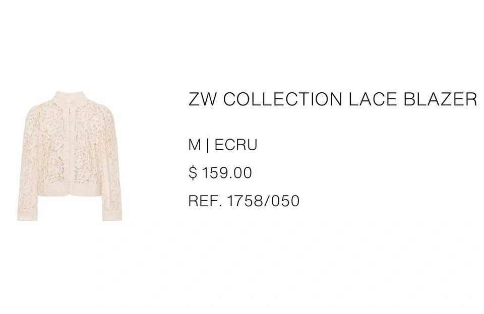 Zara Collection Lace Blazer - Size M - photo 4