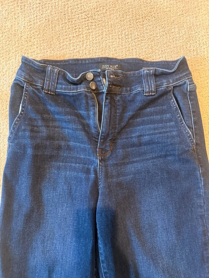 Judy Blue Hi-Rise Wide Leg Jean Dark Wash size 11 - photo 2
