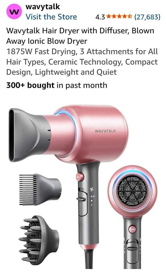 Wavytalk Ionic Hairdryer