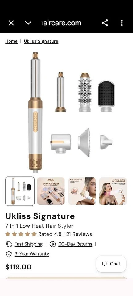 Ukliss 7 in 1 Hot Air Styler